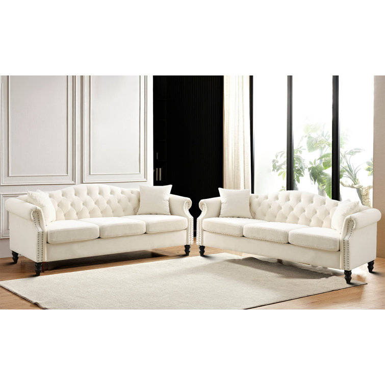 House of Hampton® Inas 2 Piece Velvet Living Room Set Wayfair